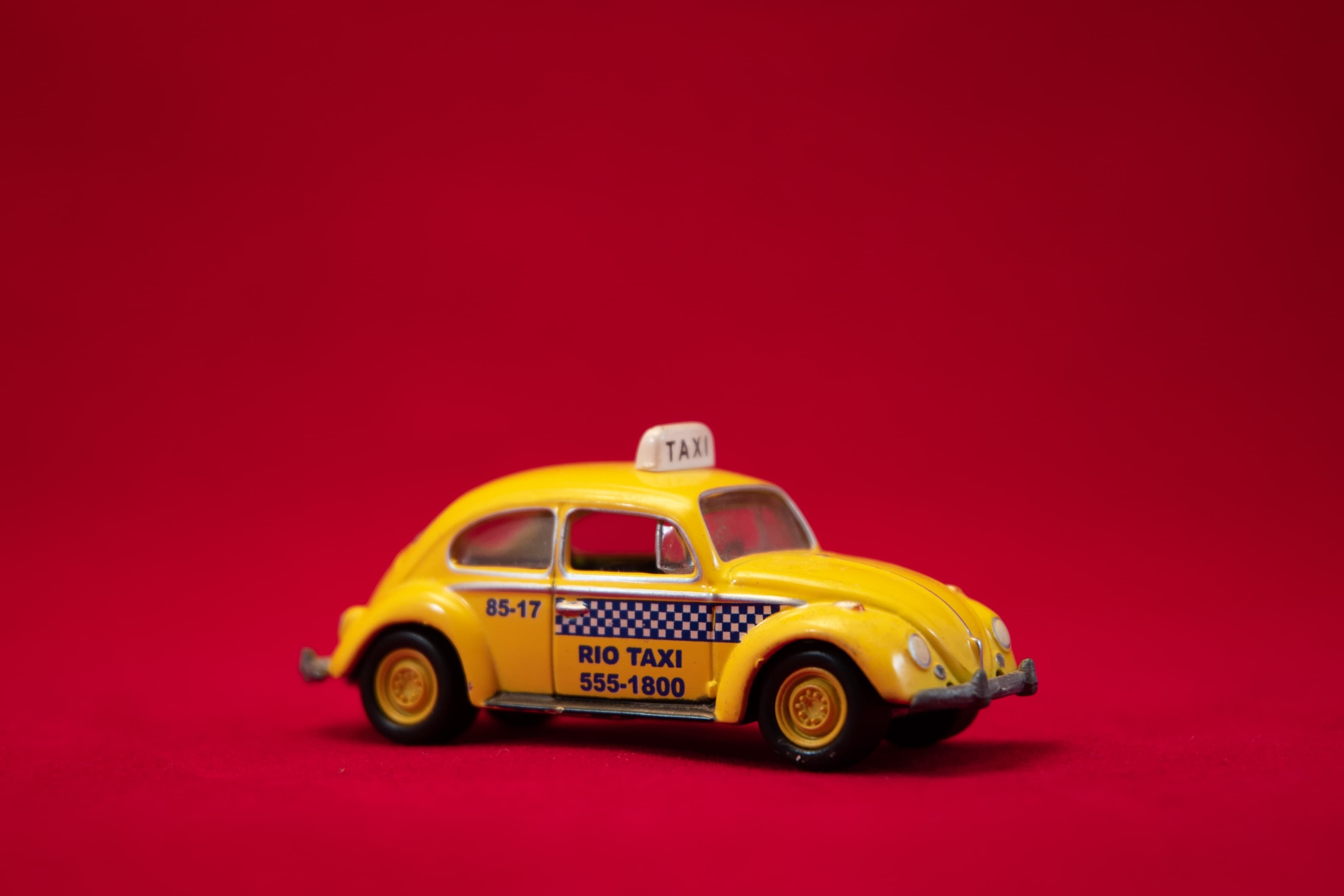 Yellow taxi toy